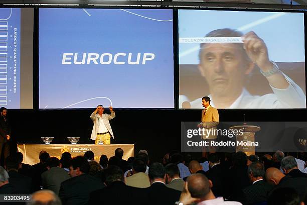 Svetislav Pesic during the Eurocup Draw at the Postbahnhof on July 8th, 2008 in Berlin, Germany.