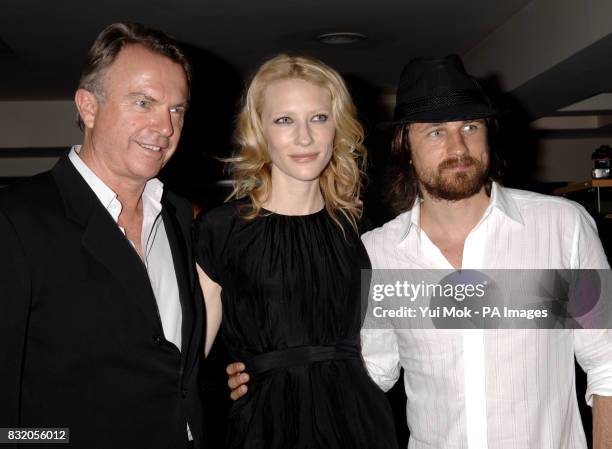 Sam Neill, Cate Blanchett and Martin Henderson arriving for the UK premiere of Little Fish, at the Curzon Soho, central London.Sam Neill and his...