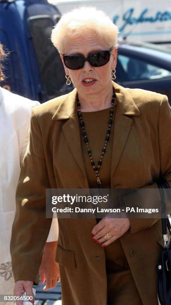 Witness Anne Colvin leaves the Court of Session in Edinburgh after giving evidence during the Scottish Socialist MSP Tommy Sheridan case.