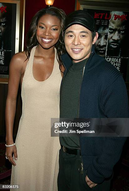 Gabrielle Union and Jet Li