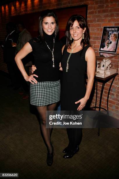 Actress Milena Govich and Designer Donna Distefano attend the Gotham Magazine Kick-Off for the First Annual NYC Food & Wine Festival at Fiamma on...