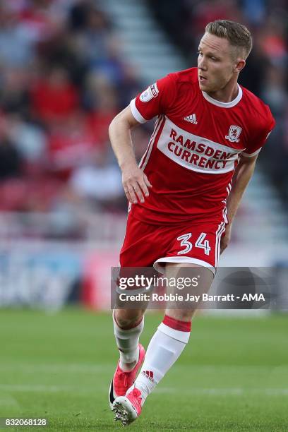 Adam Forshaw of Middlesbrough during the Sky Bet Championship match between Middlesbrough and Burton Albion at Riverside Stadium on August 15, 2017...