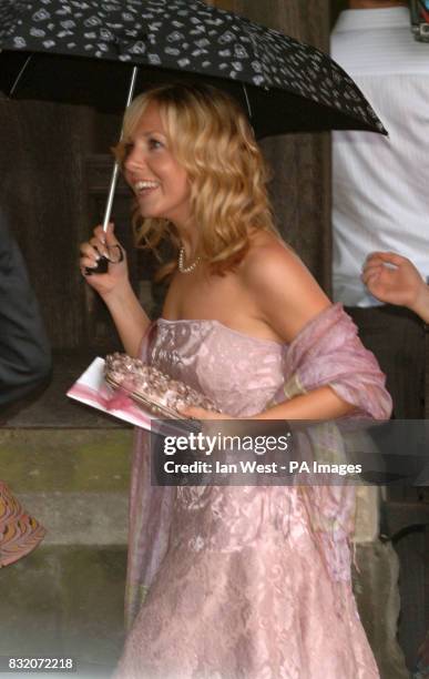 Clare Buckfield at the wedding of Ant McParlin and Lisa Armstrong at St.Nicholas Church in Taplow, Buckinghamshire. Picture date: Saturday July 22...