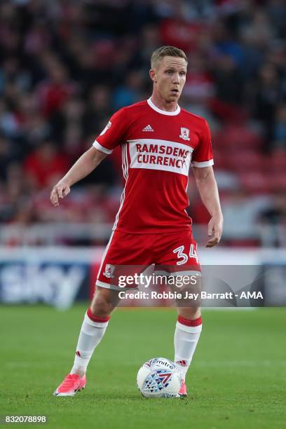 Adam Forshaw of Middlesbrough during the Sky Bet Championship match between Middlesbrough and Burton Albion at Riverside Stadium on August 15, 2017...
