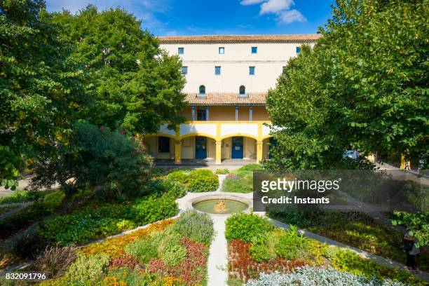 espace van gogh in the french city of arles, bouches-du-rhône department of provence. - arles stock pictures, royalty-free photos & images