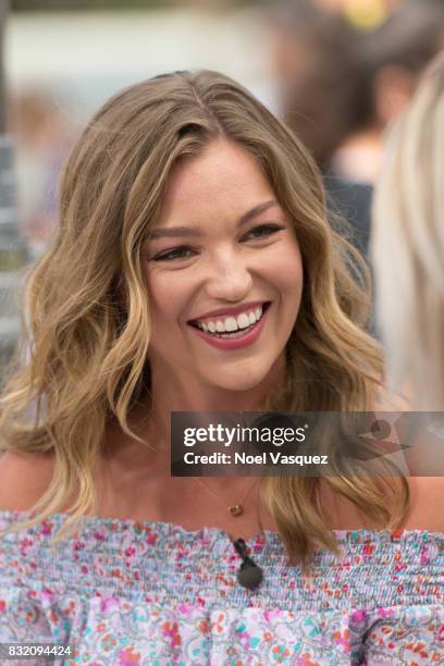 Lili Simmons visits "Extra" at Universal Studios Hollywood on August 15, 2017 in Universal City, California.