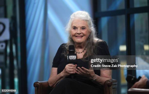 Actress Lois Smith attends Build Series to discuss her play "Marjorie Prime" at Build Studio on August 15, 2017 in New York City.