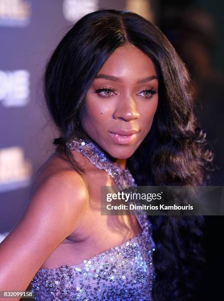 Lil Mama attends the "When Love Kills: The Falicia Blakely Story" New York Premiere at AMC Empire 25 theater on August 15, 2017 in New York City.