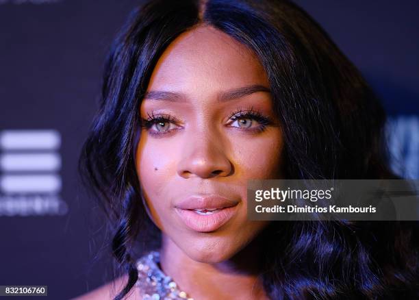 Lil Mama attends the "When Love Kills: The Falicia Blakely Story" New York Premiere at AMC Empire 25 theater on August 15, 2017 in New York City.