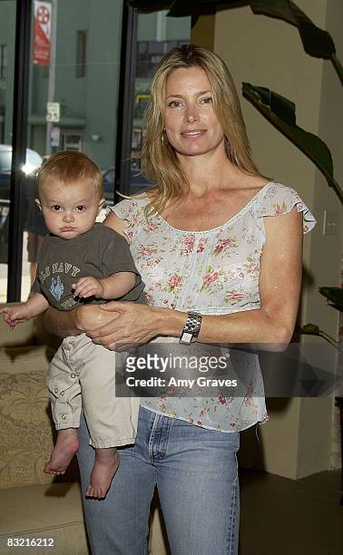 Kelly Emberg with son Cole