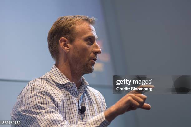 Don Faul, chief executive officer of Athos, speaks during The Players Technology Summit in San Francisco, California, U.S., on Tuesday, Aug. 15,...