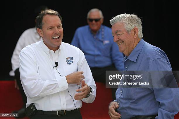 Former NASCAR driver Bobby Allison attends an event at the NASCAR Hall of Fame on October 10, 2008 in Charlotte, North Carolina. Former and current...