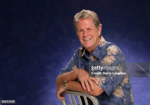 Singer, song writer and founding member of The Beach Boys, Brian Wilson poses for a Portrait session on August 6, 2007 in Los Angeles, California.