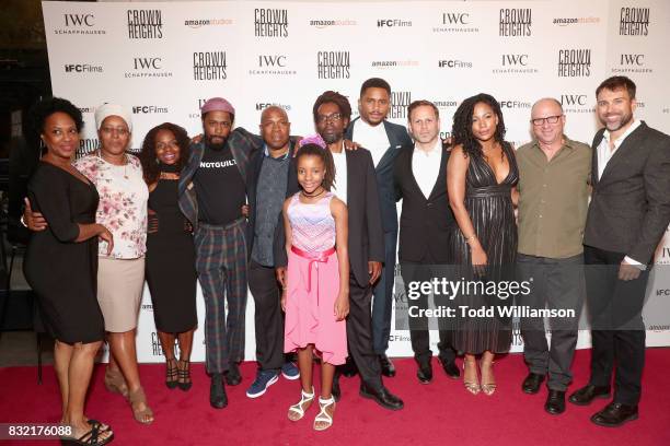 Marsha Stephanie Blake, Lakeith Stanfield, Carl King, Colin Warner, Nnamdi Asomugha, Matt Ruskin, Natalie Paul, Bob Berney and Jonathan Baker attend...