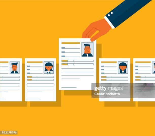 job interview - candidate stock illustrations