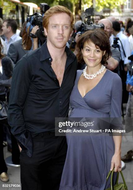 Damian Lewis and Helen McCrory arrive for the opening night of Brasil Brasileiro at Sadler's Wells Theatre, central London.