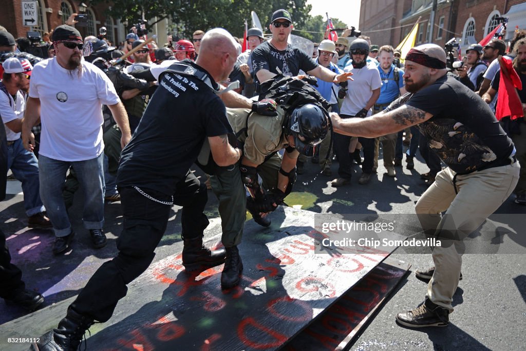 Violent Clashes Erupt at "Unite The Right" Rally In Charlottesville