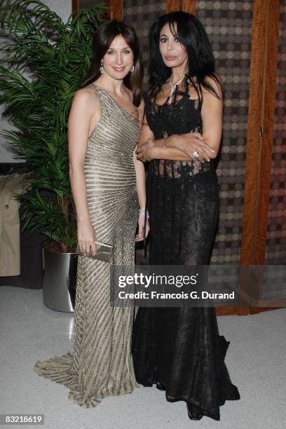 Elsa Zylberstein and director Yamina Benguigui attend the Cinema Verite Festival Opening night on October 1O, 2008 in Geneva, Switzerland.