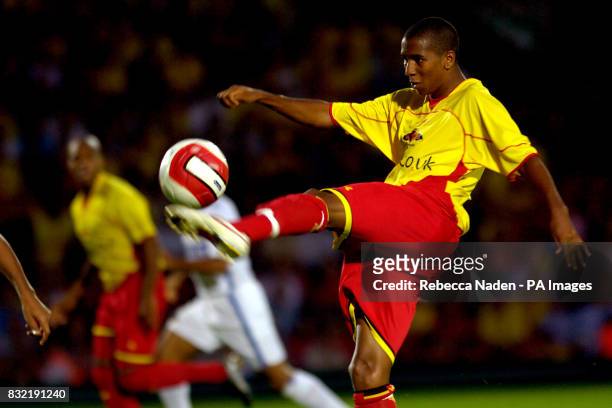 Watford's Ashley Young in action against Inter Milan during the friendly match at Vicarage Road, Watford.