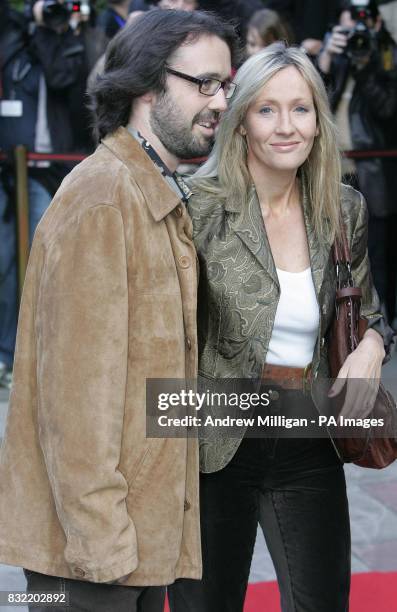 Rowling and her husband Dr Neil Murray at the Dominion theatre in Edinburgh for the Premier of Snow Cake during the Edinburgh International Festival.