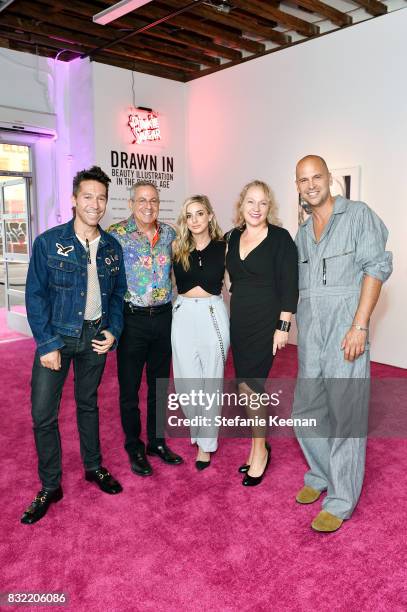 Brian Wolk, Jonathan Mitchell; Mandy Mitchell; Michelle Mitchell and Claude Morais at "Pinkie Swear" Makeup Collective Celebrates Launch With Special...