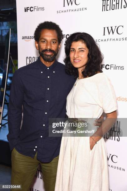 Writer and TV personality Touré and Rita Nakouzi attend the "Crown Heights" New York premiere at The Metrograph on August 15, 2017 in New York City.