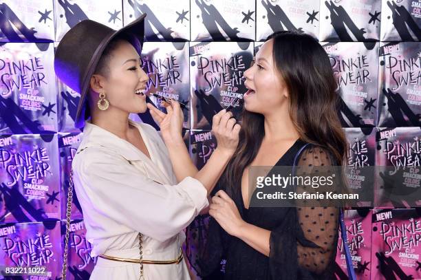 Tiffany LeeÊand Nam Vo at "Pinkie Swear" Makeup Collective Celebrates Launch With Special Exhibition "Drawn In: Beauty Illustration in the Digital...