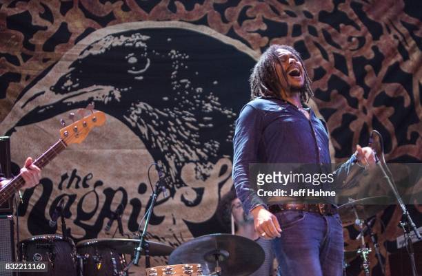 Singer John Hogg of The Magpie Salute performs at Neighborhood Theatre on August 15, 2017 in Charlotte, North Carolina.