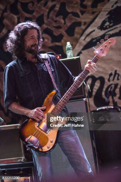 Bassist Sven Pipien of The Magpie Salute performs at Neighborhood Theatre on August 15, 2017 in Charlotte, North Carolina.