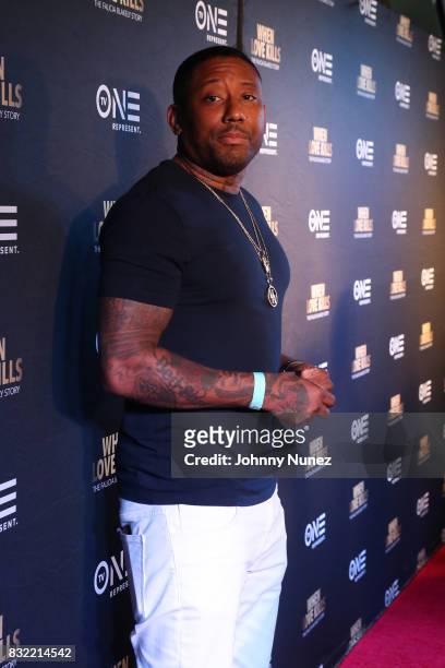 Maino attends the"When Love Kills: The Falicia Blakely Story" New York Premiere at AMC Empire 25 theater on August 15, 2017 in New York City.