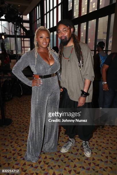 Claire Sulmers and Ty Hunter attend the"When Love Kills: The Falicia Blakely Story" New York Premiere at AMC Empire 25 theater on August 15, 2017 in...