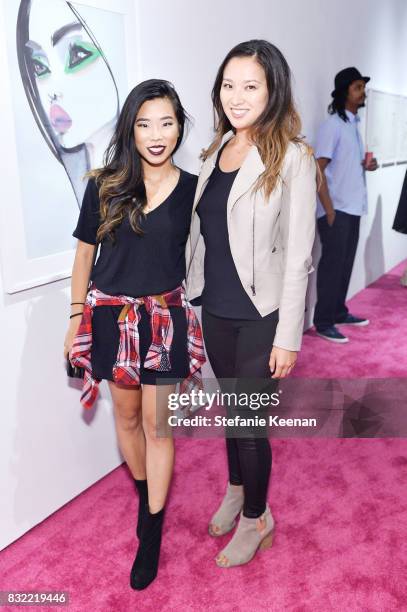 Jean Kim and guest at "Pinkie Swear" Makeup Collective Celebrates Launch With Special Exhibition "Drawn In: Beauty Illustration in the Digital World"...