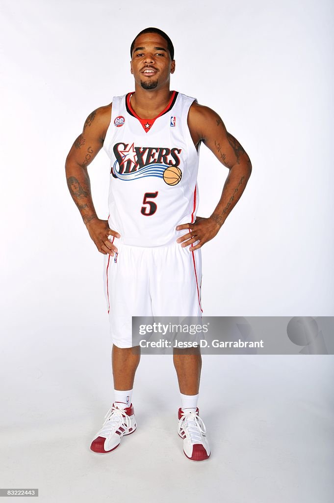 Maureece Rice Maureece Rice of the Philadelphia 76ers poses for a portrait during ...