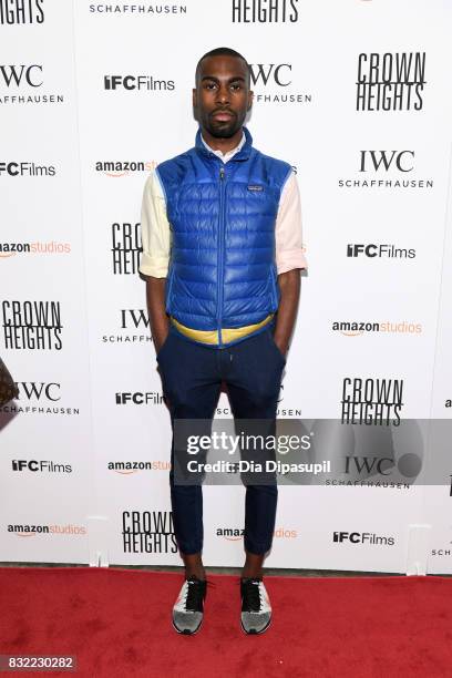 DeRay Mckesson attends the "Crown Heights" New York premiere at Metrograph on August 15, 2017 in New York City.