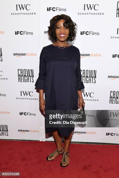 Alfre Woodard attends the "Crown Heights" New York premiere at Metrograph on August 15, 2017 in New York City.