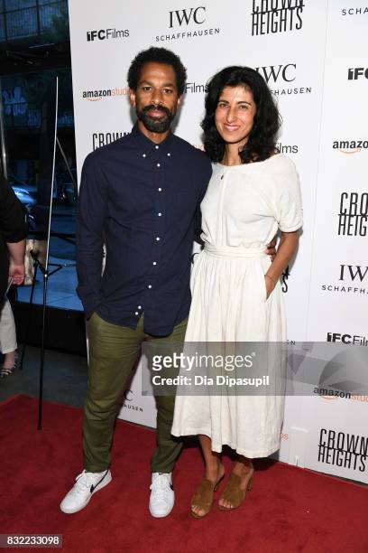 Toure and Rita Nakouzi attend the "Crown Heights" New York premiere at Metrograph on August 15, 2017 in New York City.