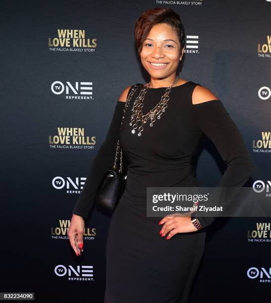 Lori Hall attends "When Love Kills: The Falicia Blakely Story" New York Premiere at AMC Empire 25 theater on August 15, 2017 in New York City.