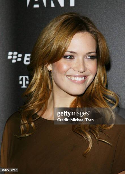 Mandy Moore arrives to the 11th Annual "Fresh Faces In Fashion" presented by Gen Art and Blackberry held at the Peterson Automotive Museum on October...