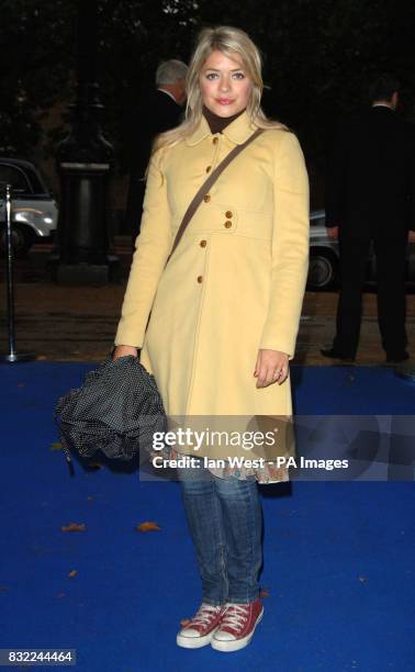 Holly Willoughby arriving at the opening of the PDSA Pet Pawtraits calendar exhibition at the Mall galleries, central London. Picture date: Wednesday...