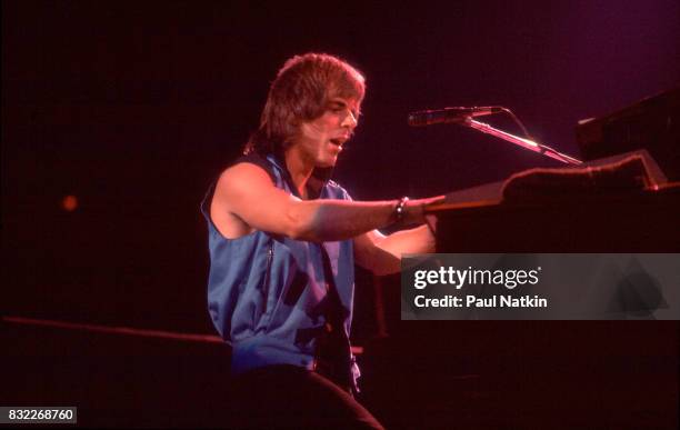 Jonathan Cain of Journey at the Rosemont Horizon in Rosemont, Illinois, June 12, 1983.