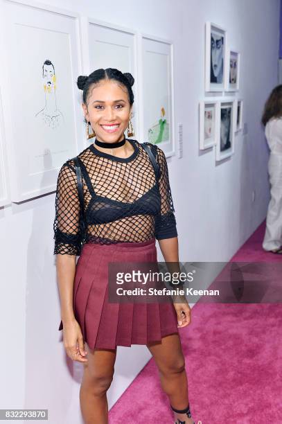 Maya Washington at "Pinkie Swear" Makeup Collective Celebrates Launch With Special Exhibition "Drawn In: Beauty Illustration in the Digital World"...