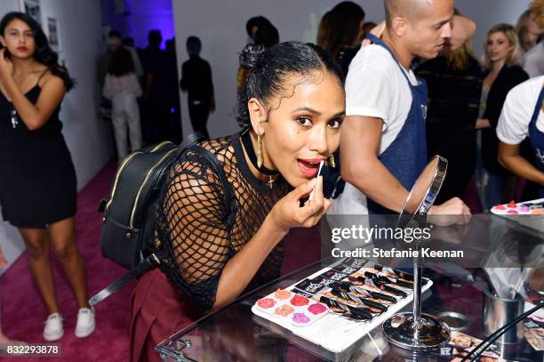 Maya Washington at "Pinkie Swear" Makeup Collective Celebrates Launch With Special Exhibition "Drawn In: Beauty Illustration in the Digital World"...