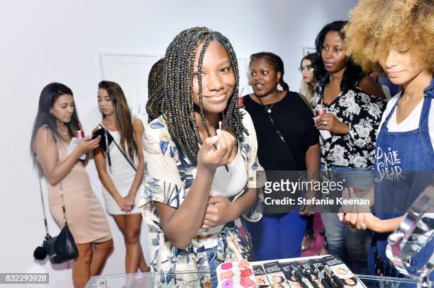 Reiya Downs at "Pinkie Swear" Makeup Collective Celebrates Launch With Special Exhibition "Drawn In: Beauty Illustration in the Digital World"...