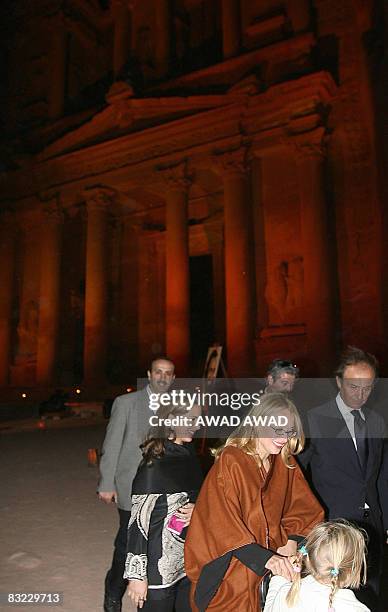 Princess Haya Bint al-Hussein of Jordan and Nicoletta Mantovani Pavarotti , the wife of the late Italian Maestro Luciano Pavarotti, and their...