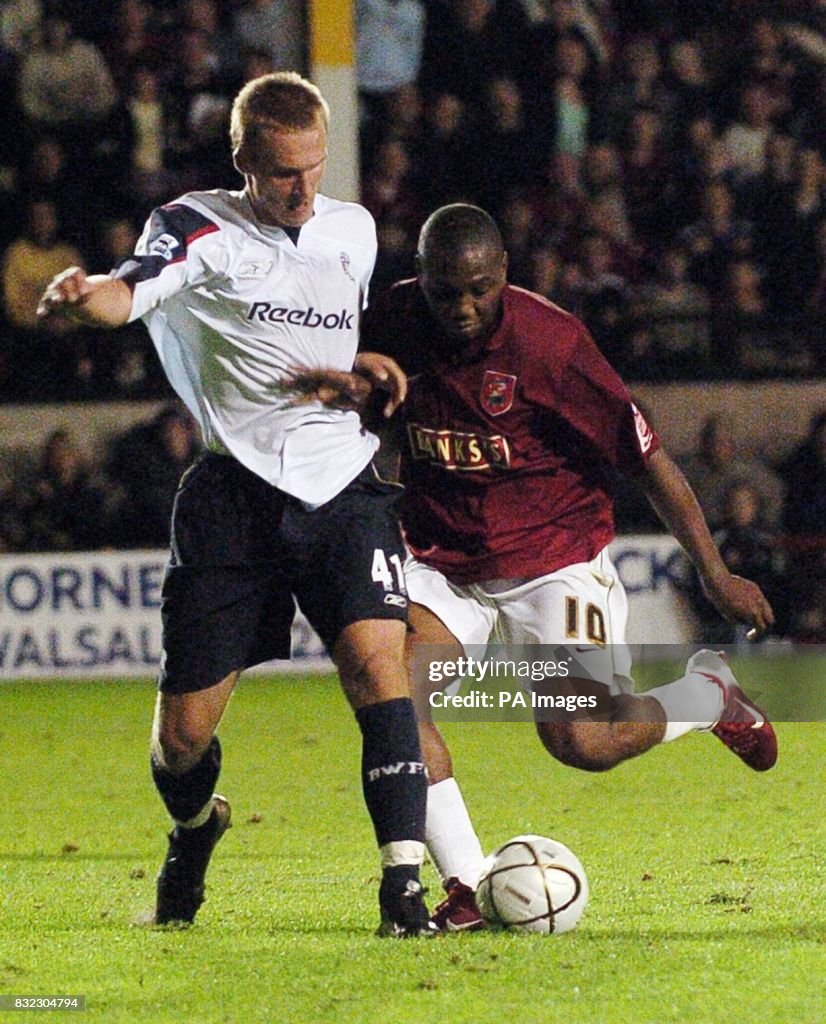 Soccer - Carling Cup second round match - Walsall v. Bolton