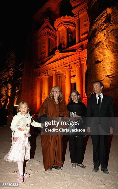 Alice Pavarotti, Nicoletta Pavarotti and Princess Haya Bint al-Hussein of Jordan attend a Memorial service to celebrate the life of the opera singer...