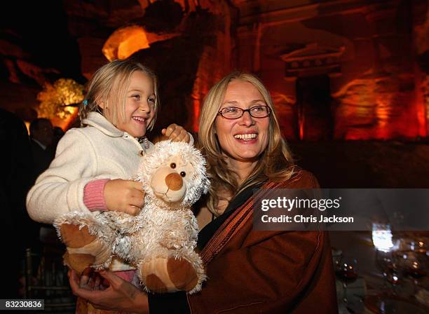 Alice Pavarotti and her mother Nicoletta Pavarotti attend a Memorial service to celebrate the life of the opera singer Luciano Pavarotti as part of...