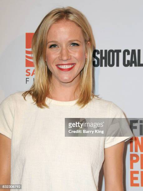 Actress Jessy Schram attends screening of Saban Films and DIRECTV's' 'Shot Caller' at The Theatre at Ace Hotel on August 15, 2017 in Los Angeles,...
