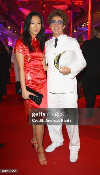 Atze Schroeder with Esther attend the after show party to the German TV award at the Coloneum on October 11, 2008 in Cologne, Germany.
