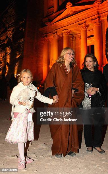 Alice Pavarotti, Nicoletta Pavarotti and Princess Haya Bint al-Hussein of Jordan attend a Memorial service to celebrate the life of the opera singer...